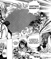 Riki-oh (Riki-oh) using the Kantsuu Rekken.
