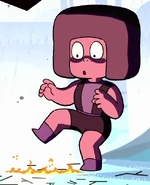 Ruby Steven Universe Fire foot.jpg (86 KB) Ruby (Steven Universe) generates extreme temperatures when under stress or anger, hot enough to set the ground on fire and boil water into steam.