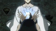 Secre Swallowtail (Black Clover) is a user of sealing magic that opens and closes objects and other spells. She is also capable of sealing people into objects and later develops the ability to seal herself into the form of an anti-bird at will.