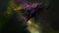 The Leviathan (Starcraft) Zerg mothership and command center.