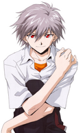 Unlike the other angels of the series, Tabris, the 17th angel (Neon Genesis Evangelion) has the appearance of a regular Homo Sapiens (Lilin). His human identity is Kaworu Nagisa, the fifth child.