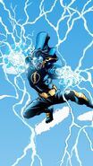 Static (DC Comics) is capable of manipulating magnetically ferrous objects, as well as shooting bolts of lightning.