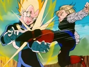 18 vs. Vegeta.png (197 KB) After tiring out Vegeta during their fight, Android 18 (Dragon Ball series) was able to break his arm, greatly impeding his fighting abilities.