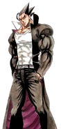 Akira Kongo (Kongo Bancho) can manipulate his muscles to make them harder than lead