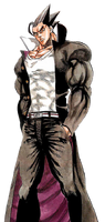 Akira Kongo (Kongo Bancho) is so strong, he can revive himself through sheer willpower.