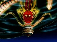 After being summoned and granting a wish, Ultimate Shenron (Dragon Ball GT) will cause the planet on which he was last summoned to explode unless the Black Star Dragon Balls are all collected and returned to said planet within one year.