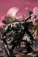 Like his father,The Hulk, Skaar (Marvel Comics) has incredible durability.