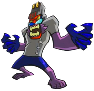 Dr. M (Sly Cooper) performed some of his gene-splicing experiments on himself to become stronger.