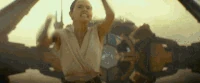 Star-wars-rey-skywalker.gif (4.3 MB) Jedi (Star Wars) such as Rey as very agile thanks to the Force...
