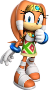 Tikal (Sonic the hedgehog) can temporarily transport people's minds back in time and share vision of her past.