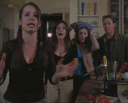 Piper (Charmed) shatter glasses with her Molecular Combustion.