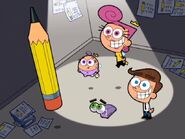 Cosmo and Wanda (The Fairly Oddparent) create the Everlasting Pencil to save Timmy's Dad's job, but when it costs him his job...
