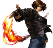 Kyo Kusanagi (The King of Fighters) and his clan are known for their fire-based martial arts.