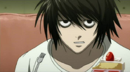 L (Death Note) eats nothing but sweets, yet never gains any excess weight due to him metabolizing it for his immense brain power.