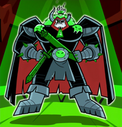 Pariath Dark (Danny Phantom) wears the Ring of Rage and the Crown of Fire to gain infinite power.