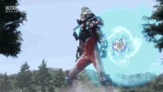 ArcGalaxy ArcGalaxer.gif (2.98 MB) Rution/Ultraman Arc Galaxy Armor (Ultraman series) combining his Arc Feathers into the Arc Galaxer.