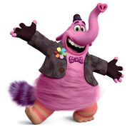 Bing-Bong (Inside Out) is made up of many different components, the majority of his body being made of cotton candy. He is also able to cry candy.