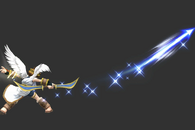 Pit (Kid Icarus/Super Smash Bros. Brawl) can curve the trajectory of his arrow shots.