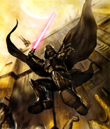 Due to his cybernetic enhancements, Darth Vader (Star Wars) can jump great distances even without the Force.