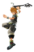 Ventus (Kingdom Hearts) is a capable keyblade user and as such can use spells through his keyblade.