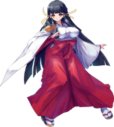 Maori Kasuga (Arcana Heart) comes from a clan of exorcist