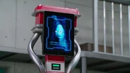 Tenjuro Banno/Gold Drive/Kamen Rider Bronze Drive's (Kamen Rider Drive) consciousness in a tablet