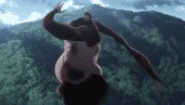Beast Titan's Strength Attack On Titan.gif (837 KB) ...enough to throw rocks at armor-piercing speeds.