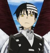 Death the Kid (Soul Eater) is the son of Lord Death, having been created by a piece of him.