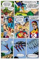 Quantum (Marvel Comics) using "Quantumization" to quantumize his spatial coordinates, meaning that he is in different positions within his own probability field, replicating the quantum theory on a macroscopic level.