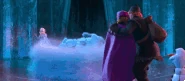 Marshamallow.gif (1.06 MB) Elsa (Frozen) created Marshmallow out of fear to force Anna, Kristoff and Olaf to leave the castle.