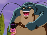 Zoonama (Dragon Ball GT) uses his power to detect incoming earthquakes.