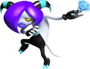 Zor (Sonic the Hedgehog) is a Zeti that controls dark forbidden powers, able to cover an area in darkness and create minions and clones of shadows.