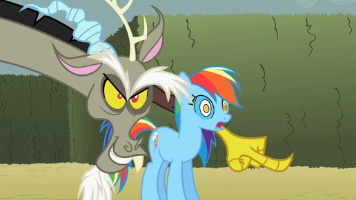 Discord Look over there Rainbow Dash! S2E1