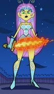 Princess Mandie (Fairly Odd Parents) can burst into flames when angered.