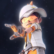 Boboiboy Solar (Boboiboy Galaxy) is the second-tier element of light