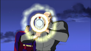 Lex Luthor (DCAU) invented an Energy Disruptor that had the ability to deprive/depowered any kind of super-powered beings of their powers, regardless of whether they were born with their abilities, or if something else was the source, such as the Green Lantern's power ring.
