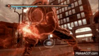 Yakuza.gif (1.46 MB) Taiga Saejima (Yakuza) has immense punching power, by smashing his fist into the ground, he can create a powerful shockwave to blow away his enemies.