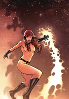 Crystal (Marvel Comics) can cause oxygen to spontaneously ignite, causing an oxidizing flame.