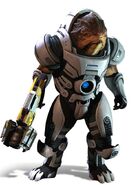 Grunt (Mass Effect) is an artificial krogan created by Warlord Okeer.