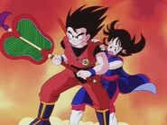 Son Goku (Dragon Ball) with the Bansho Fan