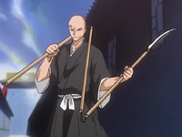 Ikkaku Madarame's (Bleach) Hōzukimaru can be separated into a three-section spear by using the command "Split Apart".