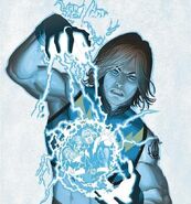 Garth Ranzz (DC Comics) also known as Lightning Lad or LiveWire hails from the planet Winath, where twin births are ubiquitous, accounting for almost all natives of the planet.