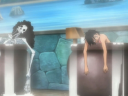 Devil Fruit Eaters (One Piece) such as Monkey D. Luffy and Brook are unable to swim and become powerless and immobilized if over half of their bodies is submerged in water.