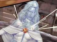 Emma Frost's (Marvel Comics) diamond form is the product of her secondary mutation, a phenomenon experienced by several other mutants like her, in which they gain new powers and/or appearances.