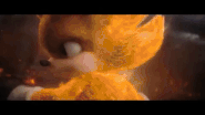 ...and knocks Sonic out of his Super Form with a single palm strike.