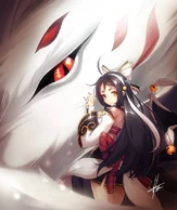 Ara Haan (Elsword Online) is the current reincarnation of the demonic Holy Beast Eun, due to the fact she accidentally freed her from the mystical sealing hairpin, her family's heirloom. She is, unfortunately, turned into a "half-demon" soon after, resulting their bodies and souls uniting one.