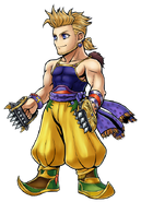 Sabin (Final Fantasy VI) through Chi is supernaturally strong and capable of shooting aura blasts from his body.