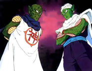 ...Piccolo and Kami (Dragon Ball series) two Namekians both of whom are incredibly powerful by Namekian standards and even more so after fusing back together.