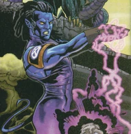 Salamander (Marvel Comics) gained the ability to open and project Negative Zone Portals from his father Nightcrawler.