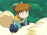 Shippo (InuYasha) can create Weeping Mushrooms to lead his allies to his location.